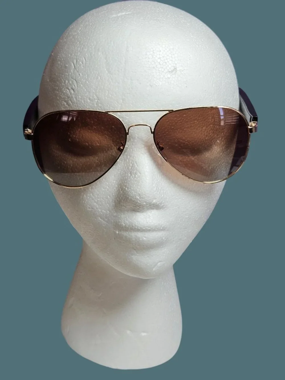 Smart Bluetooth Audio Brown Tinted Lens Sunglasses With Goldtone Frames